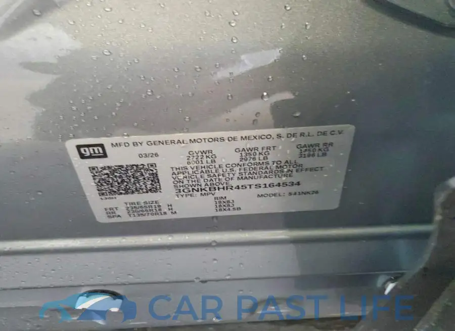 3GNKBHR45TS164534# 13