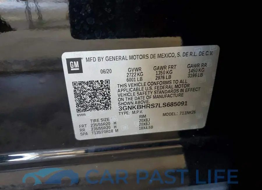 3GNKBHRS7LS685091# 13