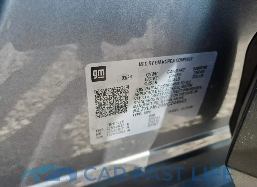 KL77LHE20RC244643# 13