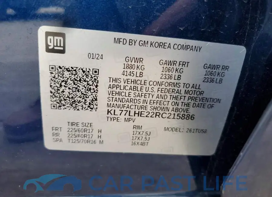 KL77LHE22RC215886# 13