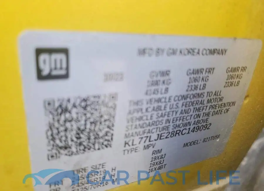 KL77LJE28RC149092# 13