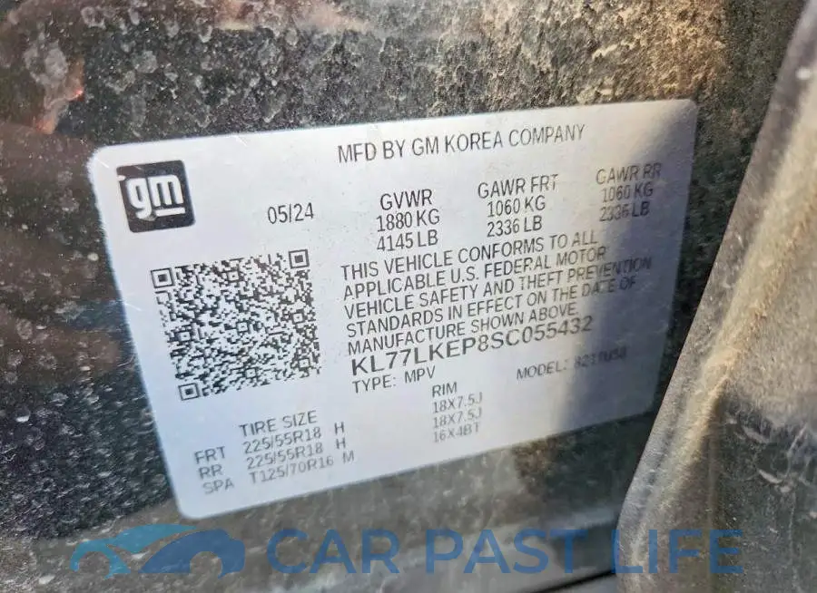 KL77LKEP8SC055432# 13