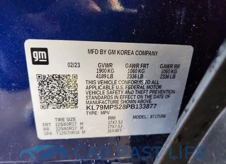KL79MPS28PB133877# 13