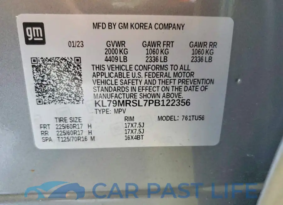 KL79MRSL7PB122356# 13
