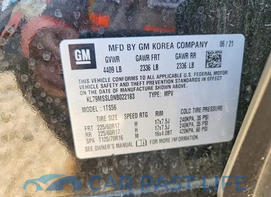 KL79MSSL0NB022183# 13