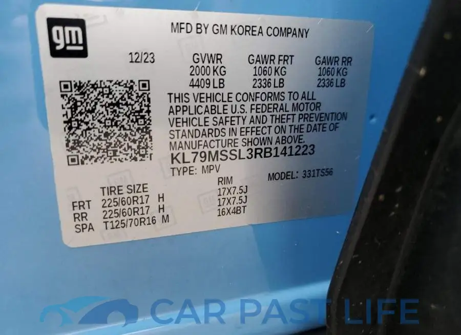 KL79MSSL3RB141223# 14