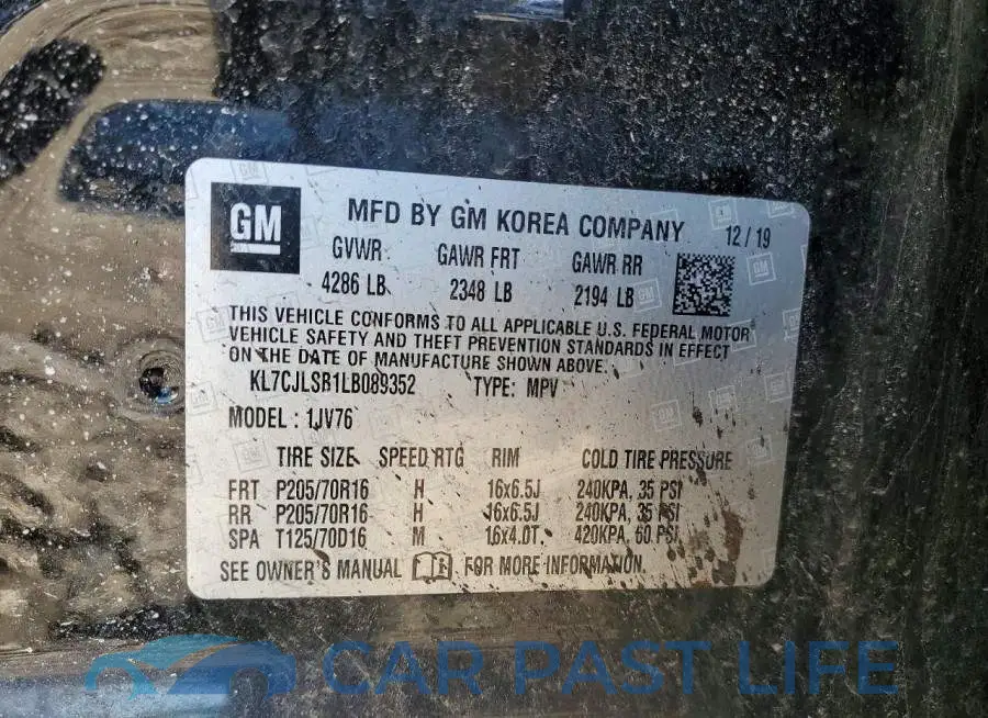 KL7CJLSB1LB089352# 13