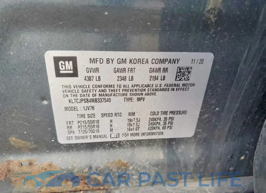 KL7CJPSB4MB337540# 13