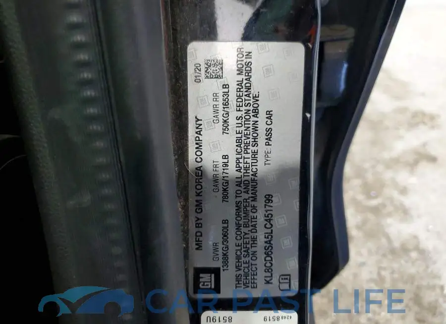 KL8CD6SA5LC451799# 12