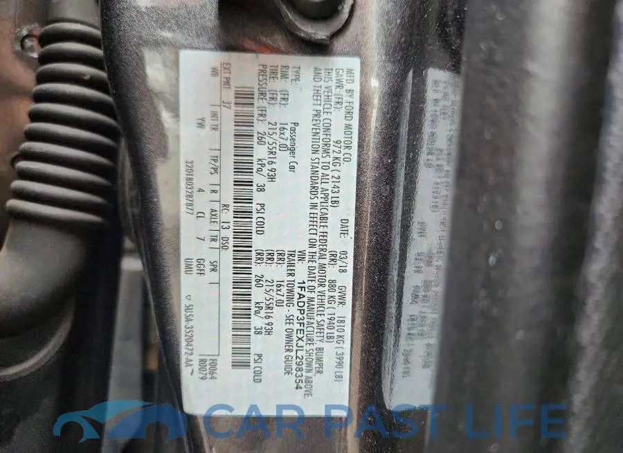 1FADP3FEXJL298354# 12