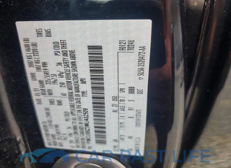 1FMCU0BZ3MUA02509# 14