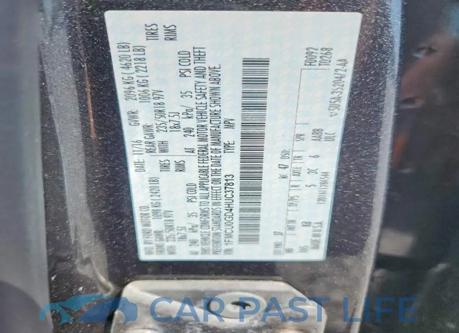 1FMCU0GD4HUC37813# 13