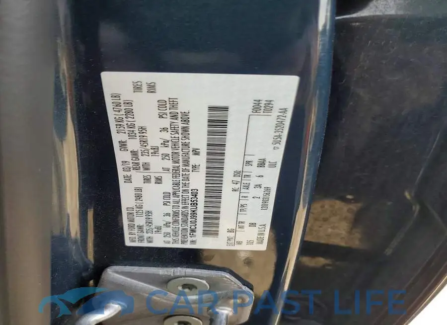 1FMCU0J99KUB53403# 13