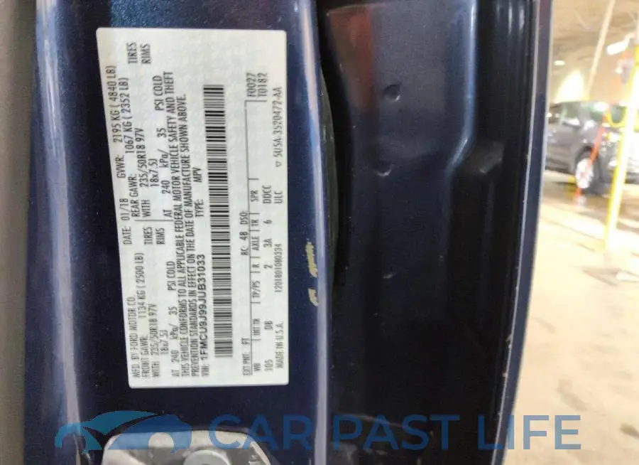 1FMCU9J99JUB31033# 13