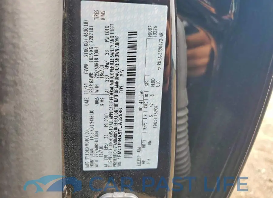 1FMCU9NA5TUA32586# 13