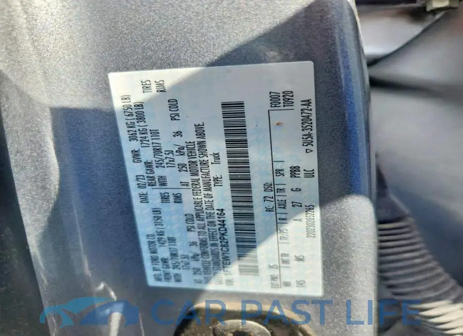 1FTEW1C82PKD44164# 12