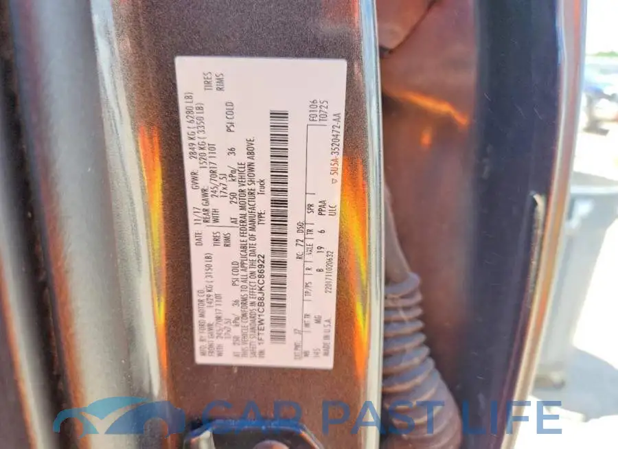 1FTEW1CB8JKC86922# 12