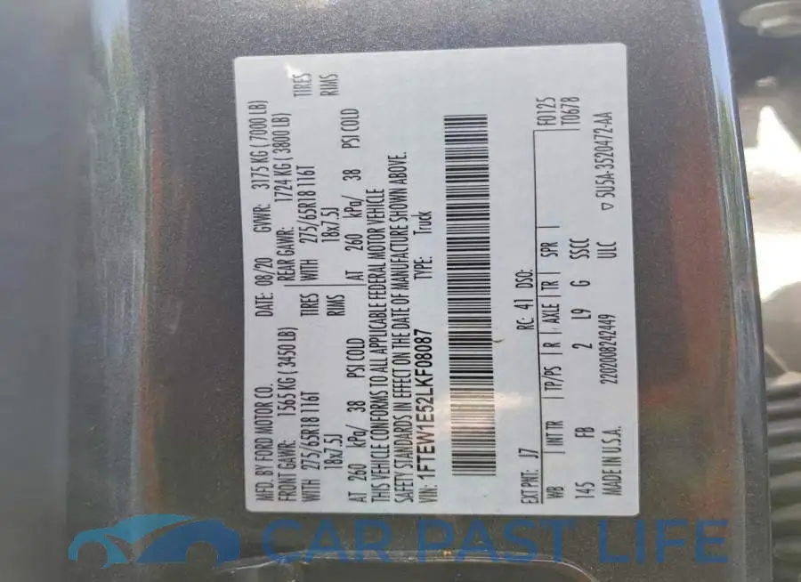 1FTEW1E52LKF08087# 12