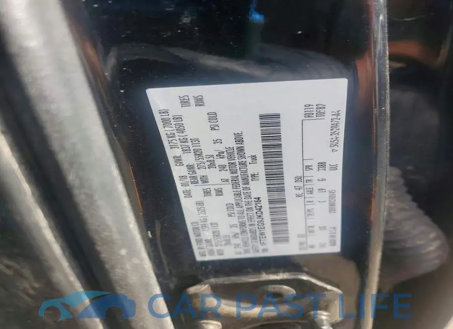 1FTEW1EG9JKD42164# 12
