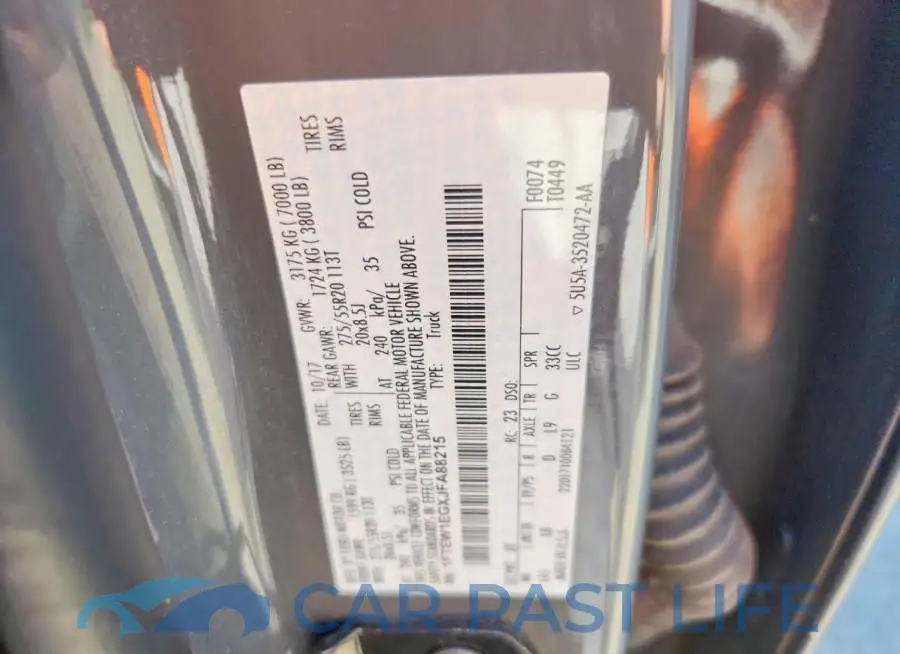 1FTEW1EGXJFA88215# 12