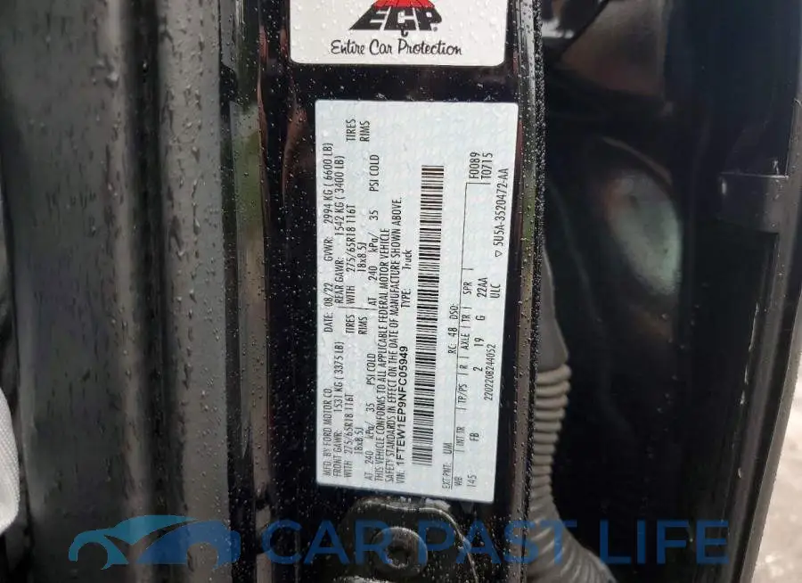 1FTEW1EP9NFC05949# 12