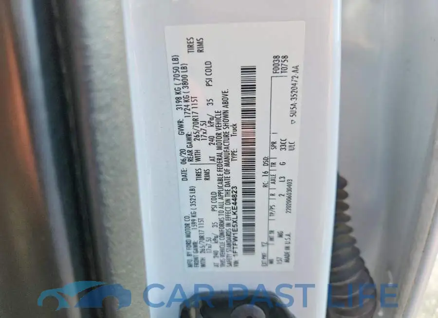 1FTFW1E5XLKE44823# 12