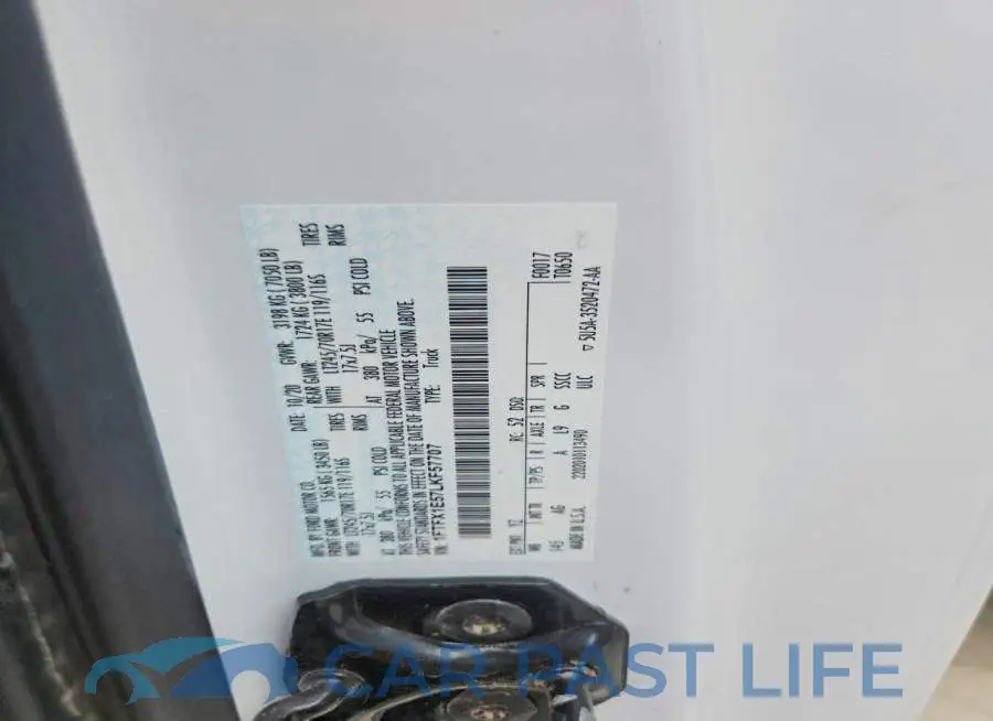 1FTFX1E57LKF57707# 12