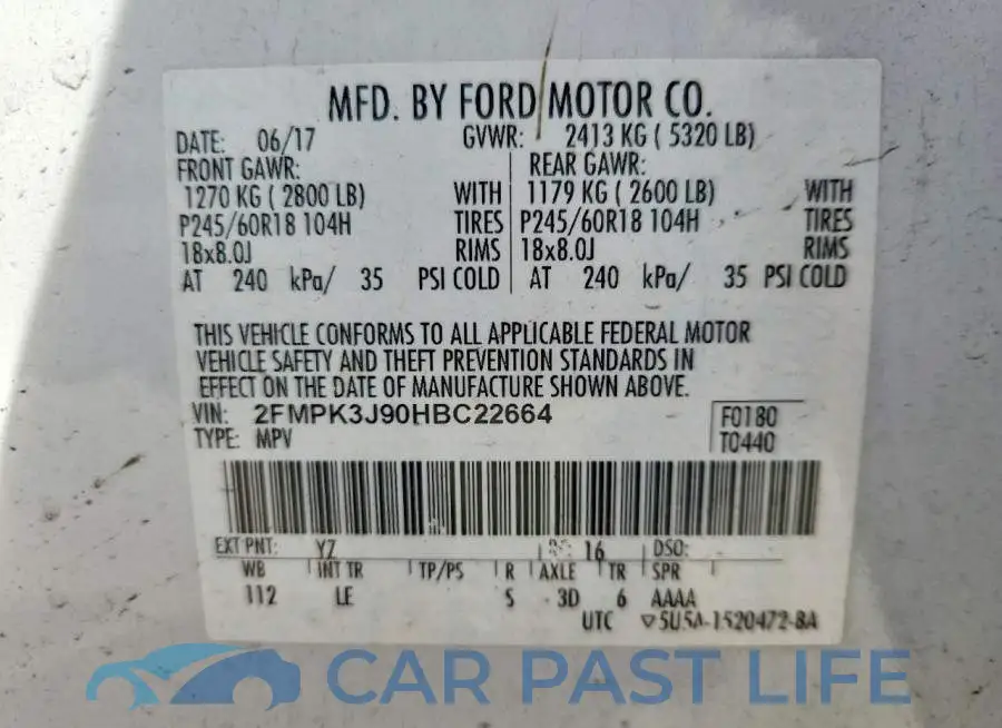 2FMPK3J90HBC22664# 12
