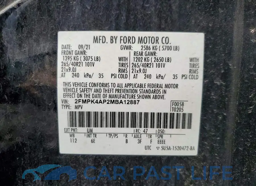 2FMPK4AP2MBA12887# 13