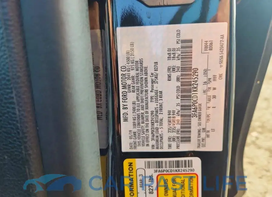 3FA6P0CD1KR245290# 13