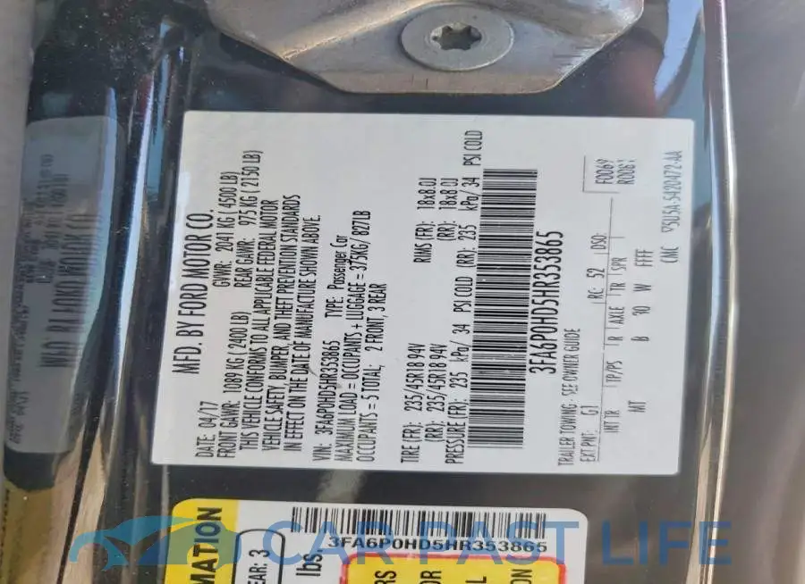 3FA6P0HD5HR353865# 14