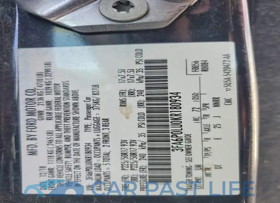 3FA6P0LU0KR180934# 12