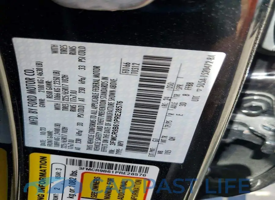 3FMCR9B61PRE28576# 12