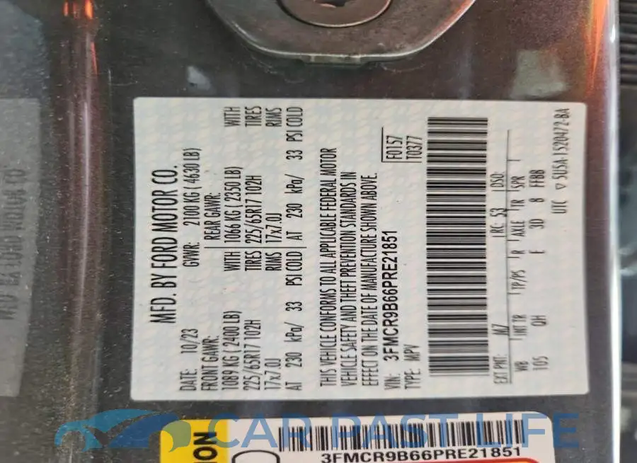 3FMCR9B66PRE21851# 13