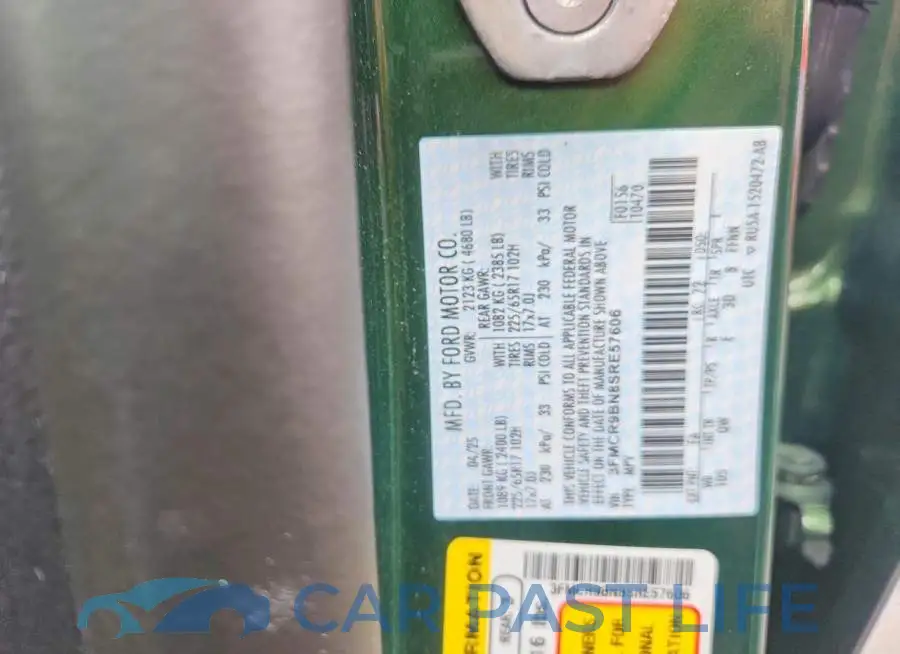 3FMCR9BN8SRE57606# 13