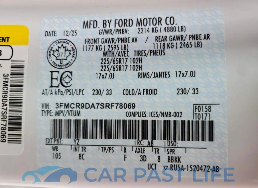 3FMCR9DA7SRF78069# 13