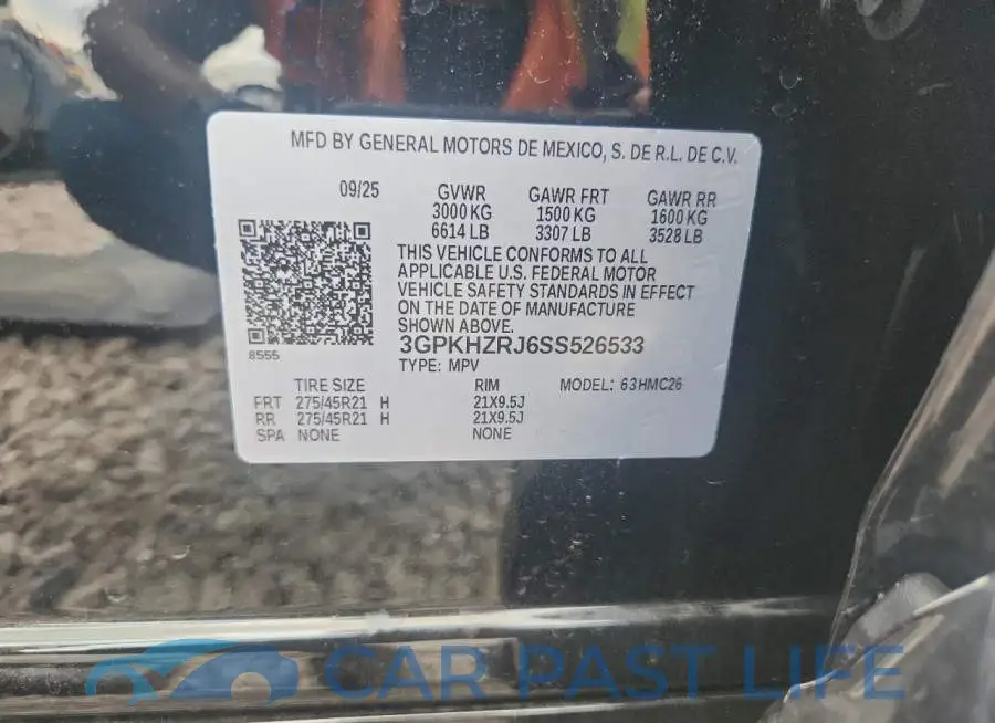 3GPKHZRJ6SS526533# 13