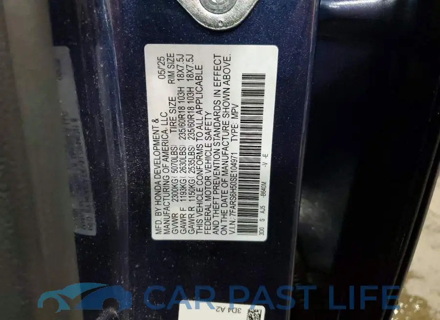7FARS6H50SE104971# 14