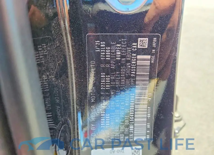 JHMFL5G48SX004863# 12