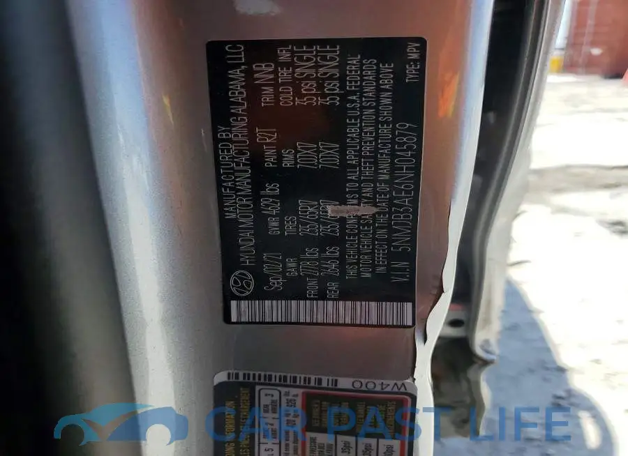 5NMJB3AE6NH045879# 13