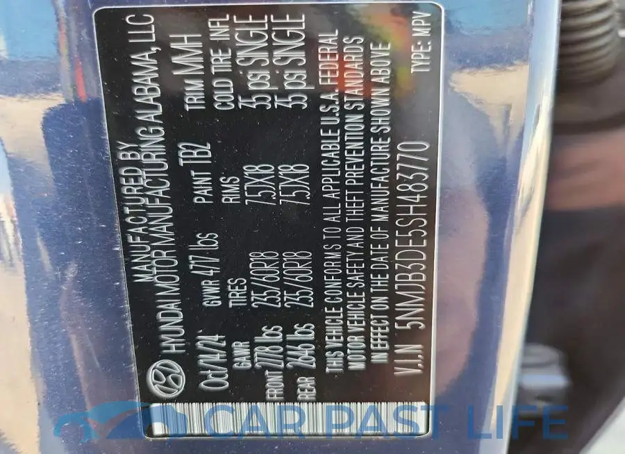 5NMJB3DE5SH483770# 12