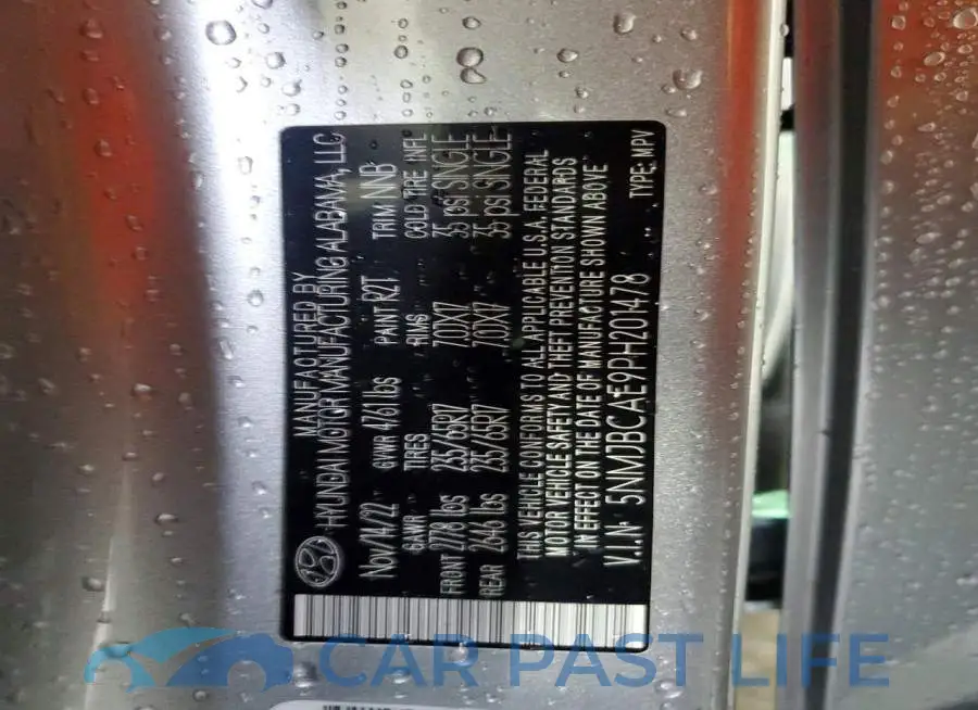 5NMJBCAE9PH201478# 13
