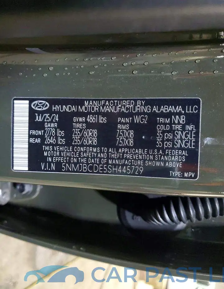 5NMJBCDE5SH445729# 14