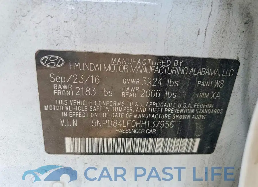 5NPD84LF0HH137956# 13