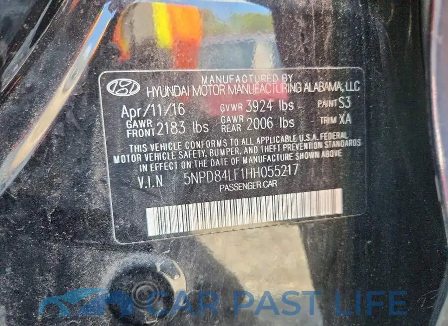 5NPD84LF1HH055217# 12