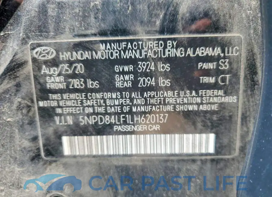 5NPD84LF1LH620137# 12