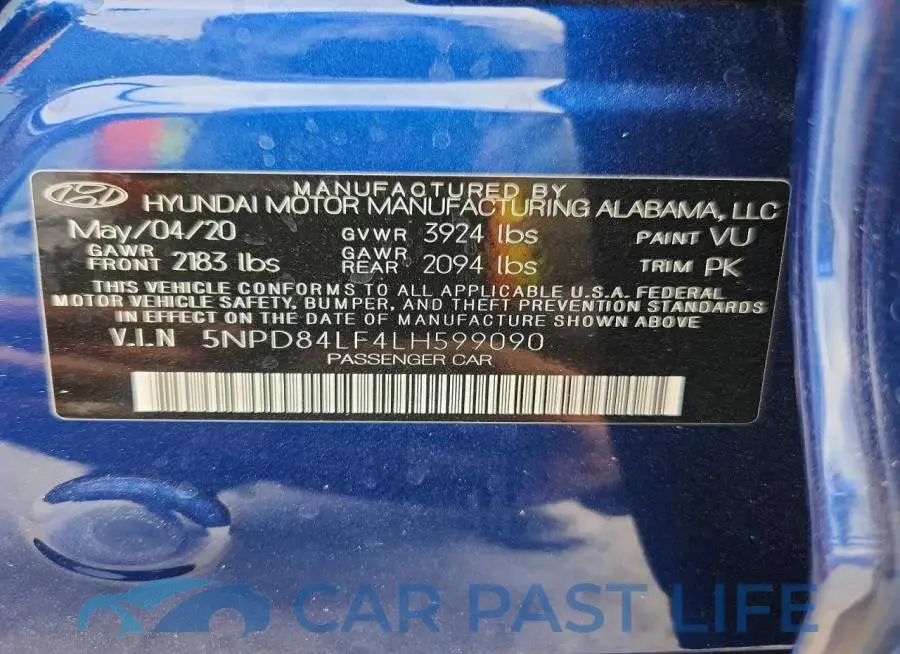 5NPD84LF4LH599090# 13