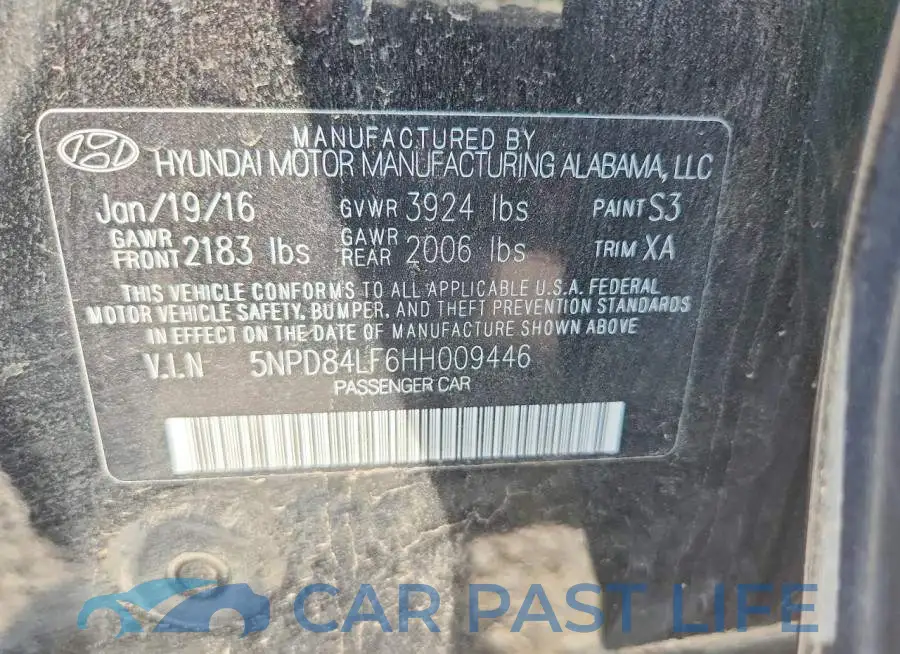5NPD84LF6HH009446# 12