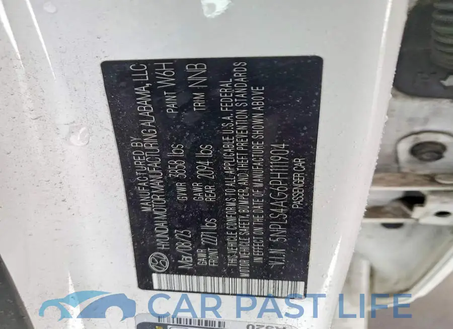 5NPLS4AG6PH111904# 12