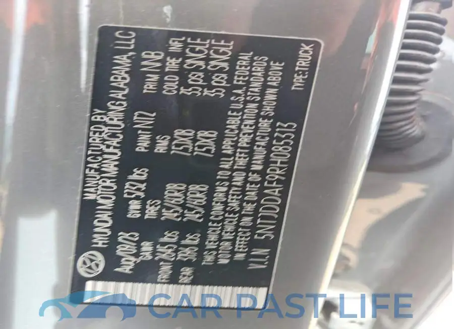 5NTJDDAF9RH085313# 13